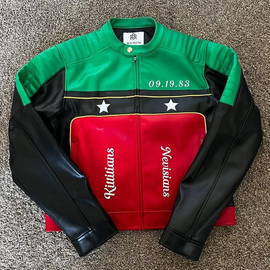 WhatsApp Image 2025-08-08 at 2.22.07 PM (1) Custom-Made St. Kitts & Nevis Tribute Jacket - Image 1